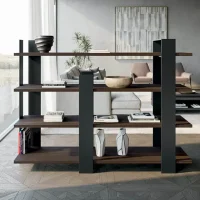כוננית מדפים דו צדדית <br> דגם Kyoto