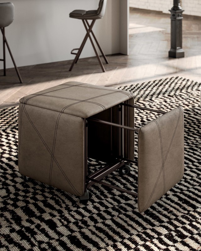הדום נפתח ל- 5 כסאות <br> דגם Cubix – תמונה 2