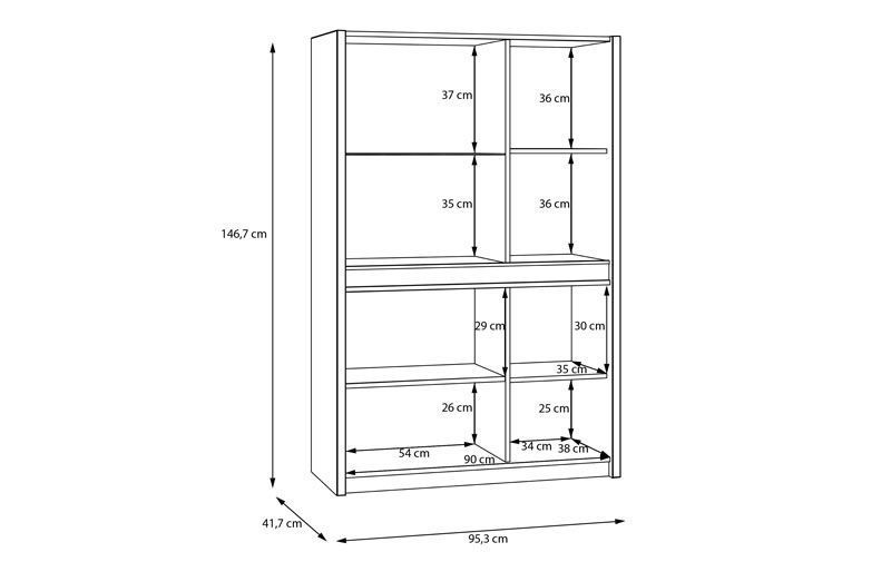 ויטרינה Oak Squere Small – תמונה 3